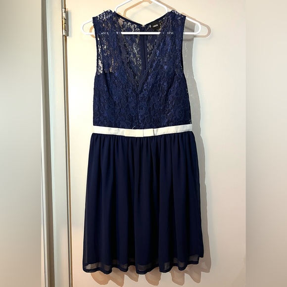ASOS Navy Lace Dress - Picture 1 of 2